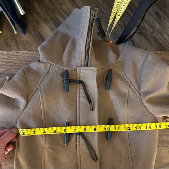Mackage Zandra Wool & Cashmere Hooded Duffel Coat Camel   XXS   EUC - Picture 11 of 14